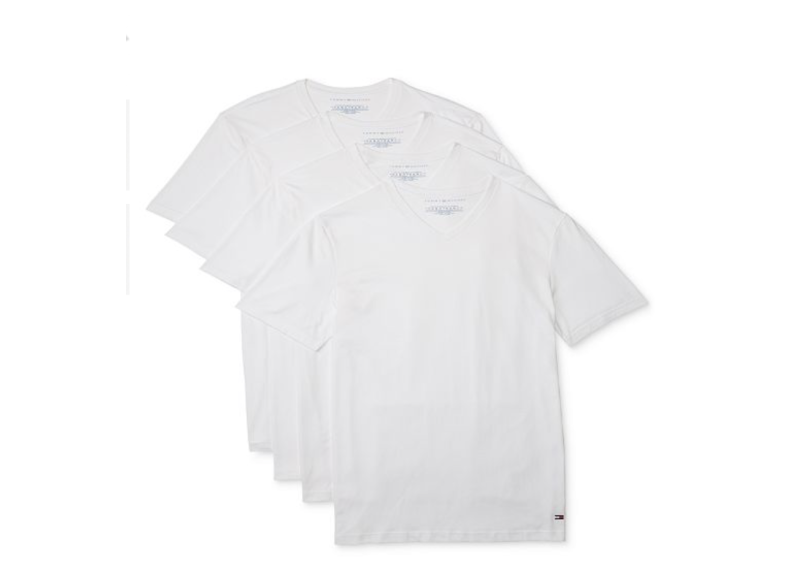 Tommy Hilfiger Men's 4-Pk. Cotton Classics Undershirts White